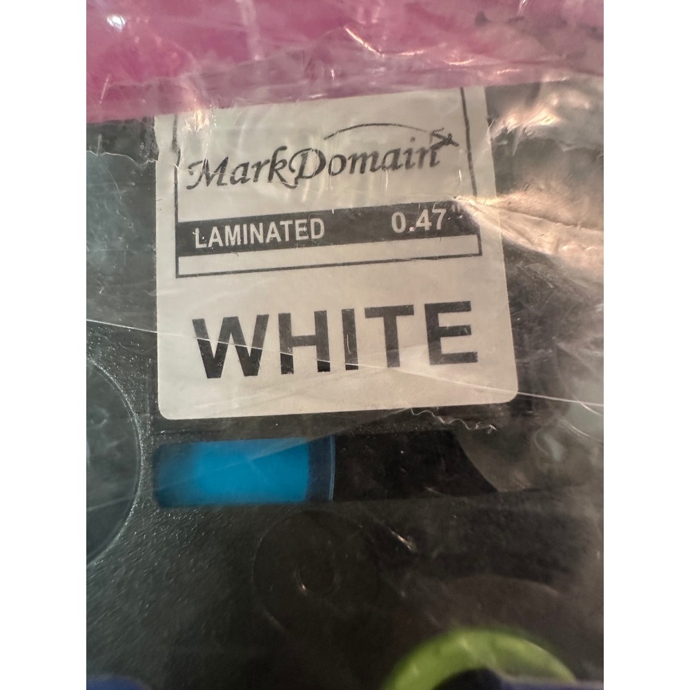 MarkDomain Label Tape 4-Pack Laminated White 0.47" D600 Label‎ Maker